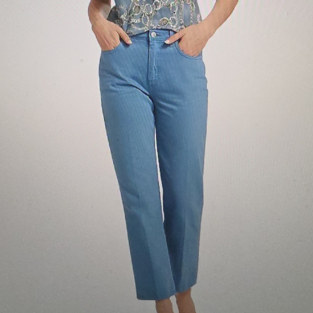 L'AGENCE Jones Ultra Stovepipe Jeans Size 30 Harbor Blue $255